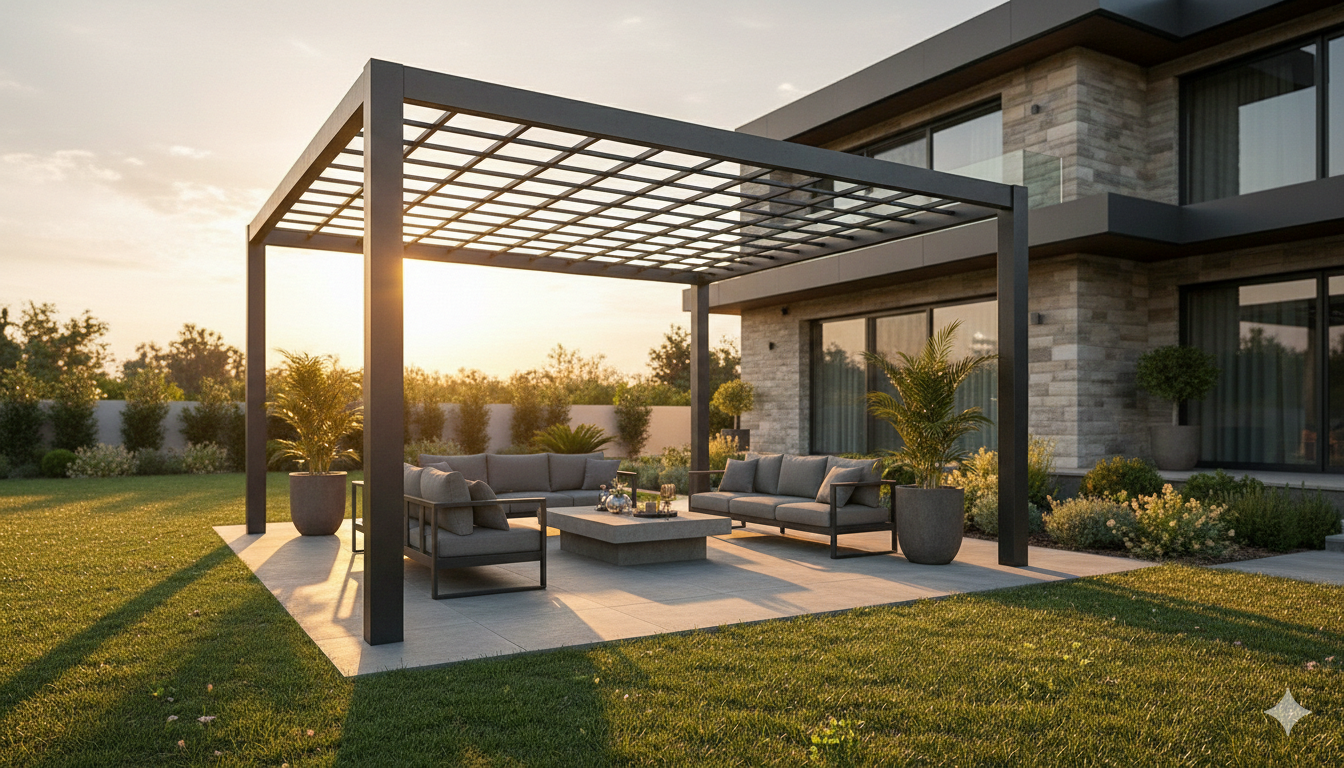 برجولات حديد مودرن