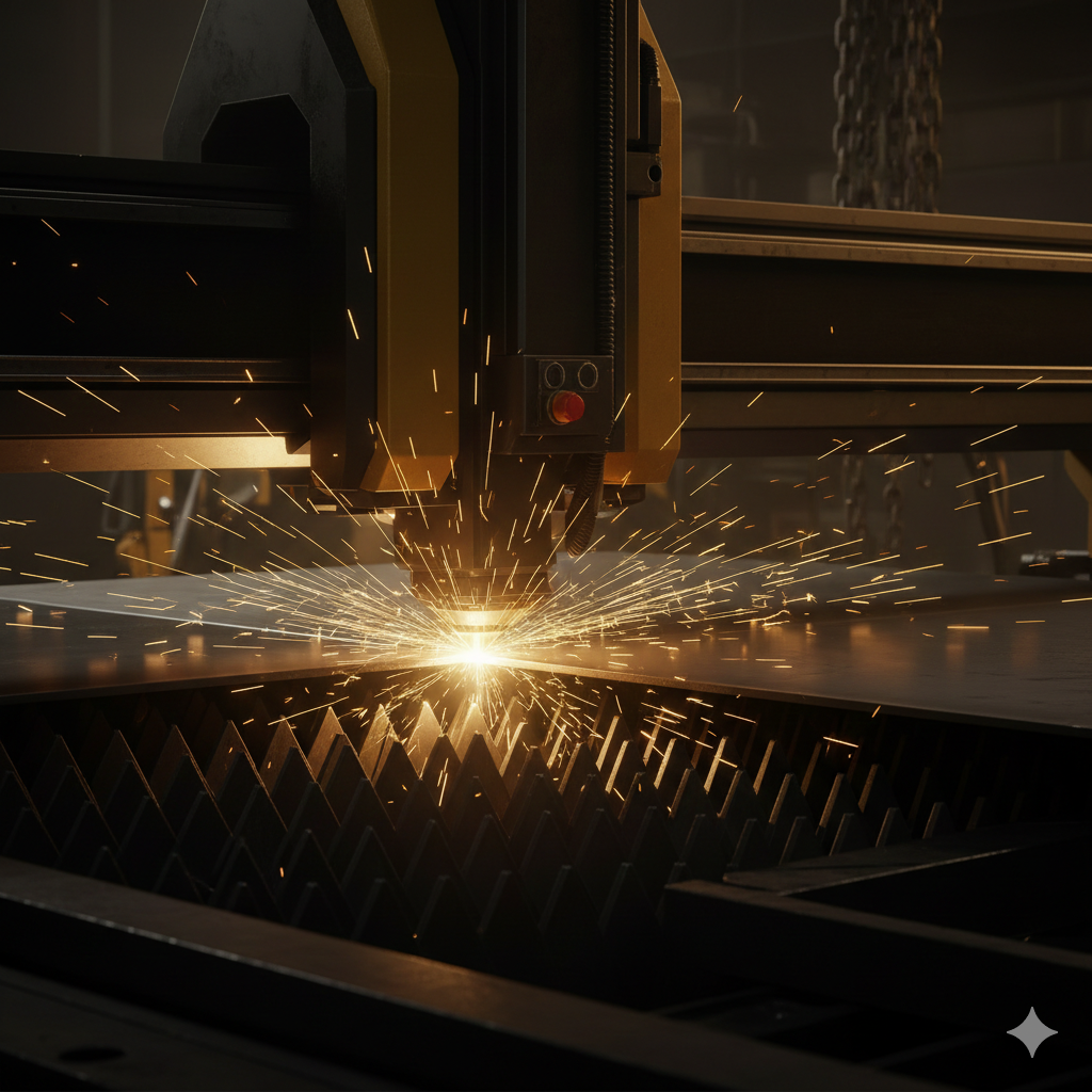 قص ليزر حديد