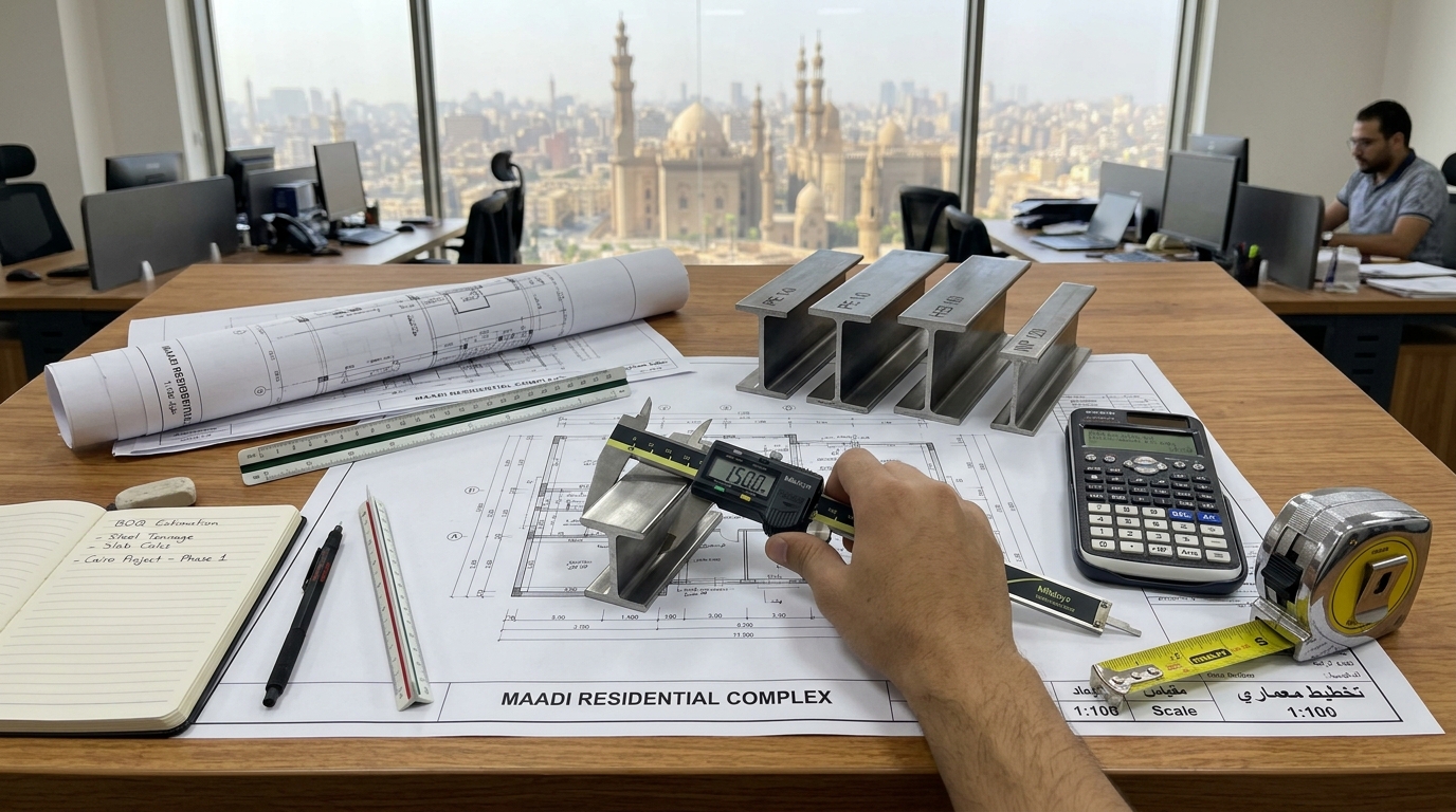 دليل تسعير أعمال الحدادة والتشغيل المعدني في مصر 2026: كيف تحسب مقايسة المتر والطن وتتجنب التلاعب الشائع؟